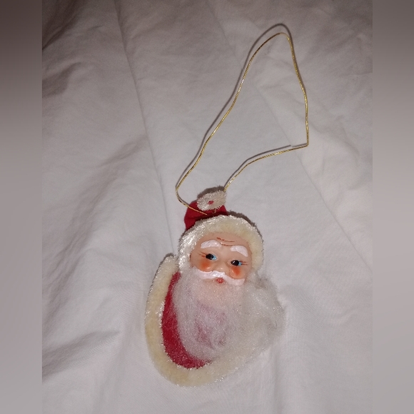 MCM Vintage Christmas Santa Head Ornament Mid Century Japan - Picture 2 of 7